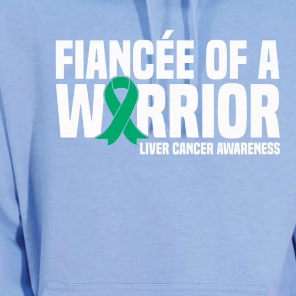 Fiancee Of A Warrior Liver Cancer Awareness Meaningful Gift Unisex Surf Hoodie