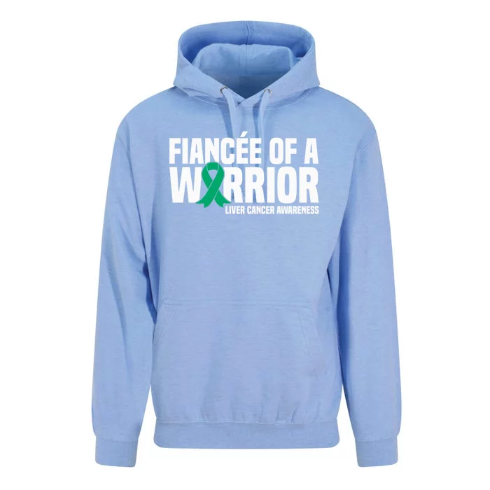 Fiancee Of A Warrior Liver Cancer Awareness Meaningful Gift Unisex Surf Hoodie