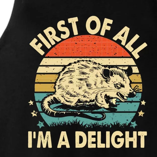 First Of All IM A Delight Ladies Tri-Blend Wicking Tank