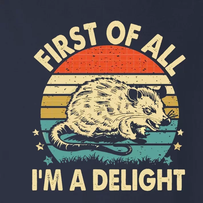 First Of All IM A Delight Toddler Long Sleeve Shirt