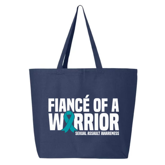 Fiance Of A Warrior Sexual Assault Awareness Meaningful Gift 25L Jumbo Tote