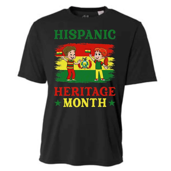 Flag Of Bolivia Bolivian National Hispanic Heritage Month Cooling Performance Crew T-Shirt