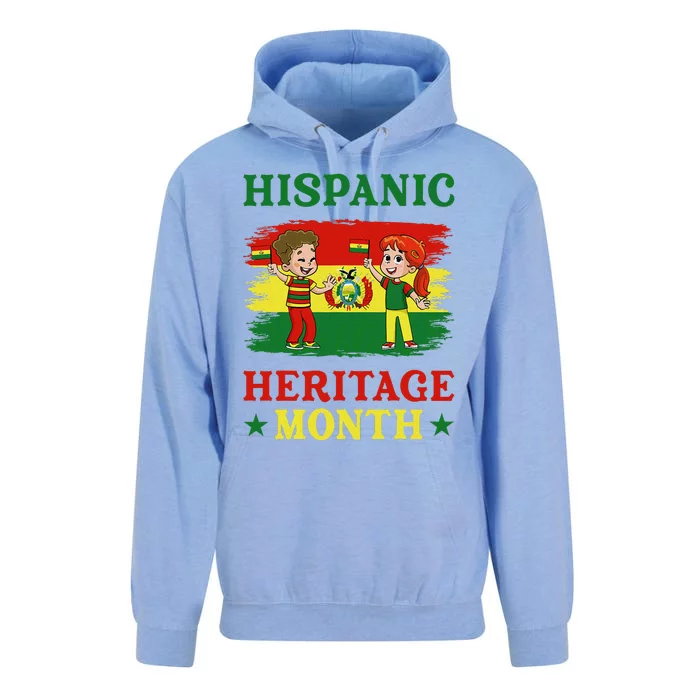 Flag Of Bolivia Bolivian National Hispanic Heritage Month Unisex Surf Hoodie