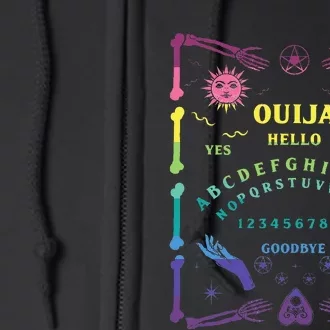 Funny Ouija Board Halloween Costume Full Zip Hoodie