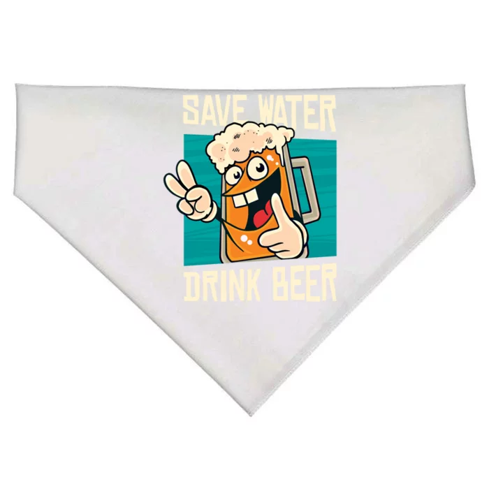 Funny Oktoberfest Beer Mug Save Water Beer! Great Gift USA-Made Doggie Bandana