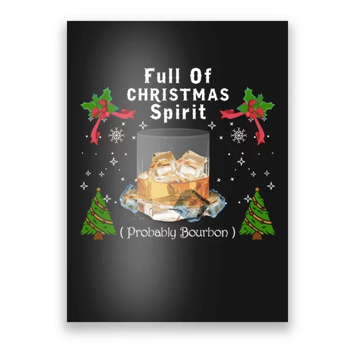 Full Of Christmas Spirit Clothing Funny Xmas Holiday Gifts Poster