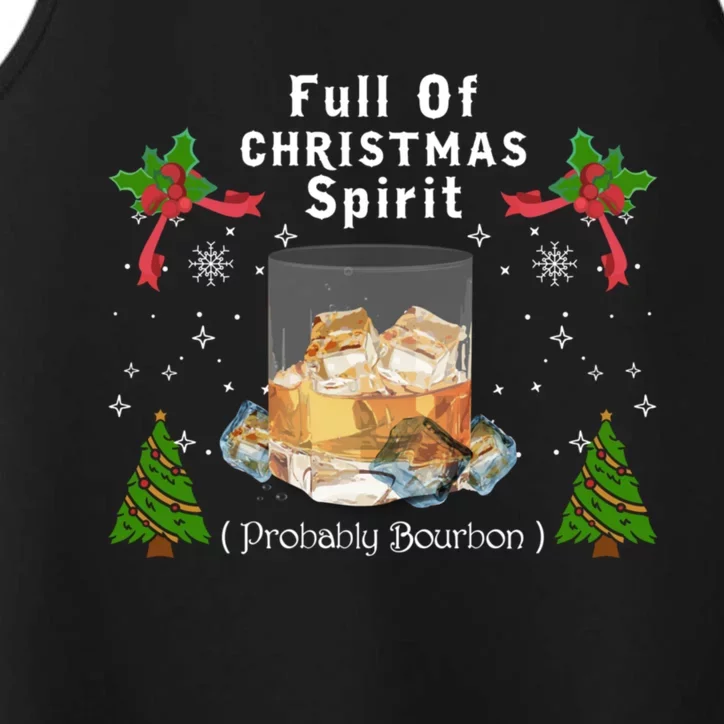 Full Of Christmas Spirit Clothing Funny Xmas Holiday Gifts Performance Tank