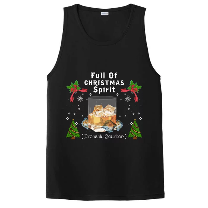 Full Of Christmas Spirit Clothing Funny Xmas Holiday Gifts Performance Tank