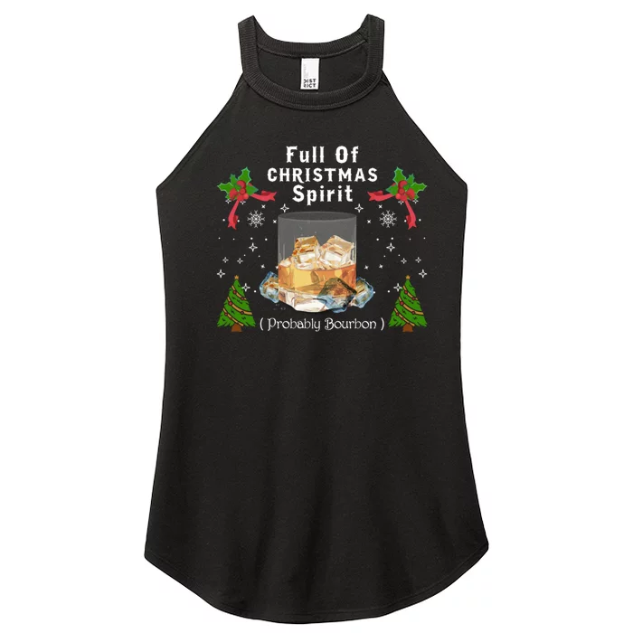 Full Of Christmas Spirit Clothing Funny Xmas Holiday Gifts Women’s Perfect Tri Rocker Tank