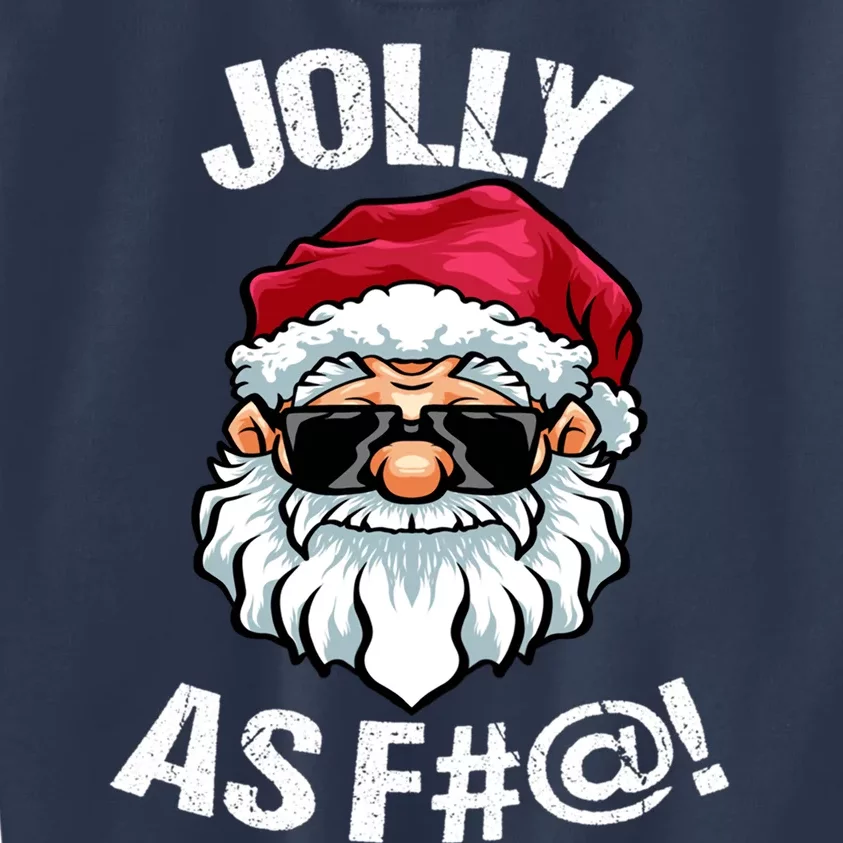 Funny Offensive Christmas Jolly As Fuck Classic Kids Sweatshirt