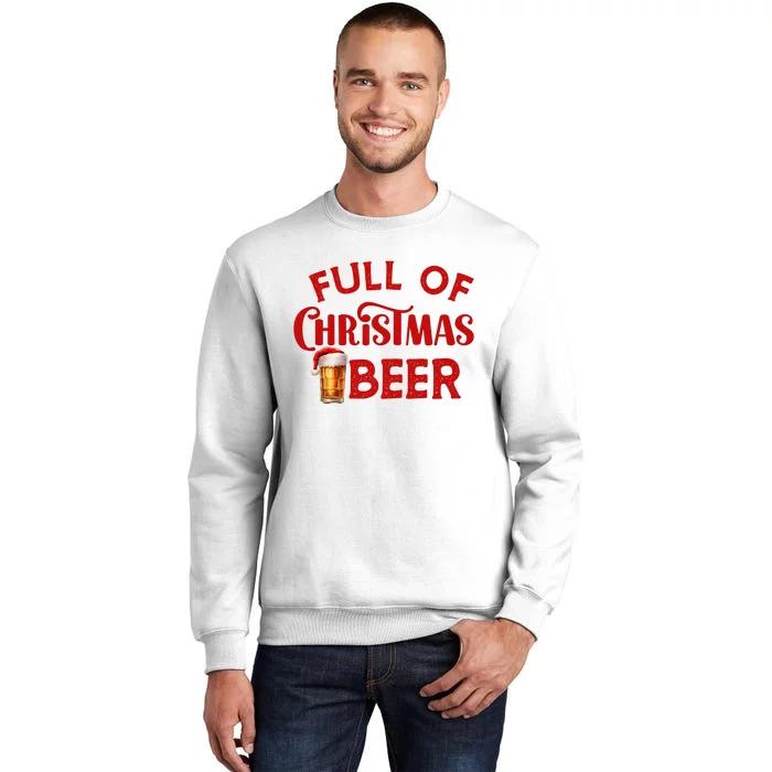 Full Of Christmas Beer Or Cheer Couples Christmas Matching Team Couple Group Sweatshirt