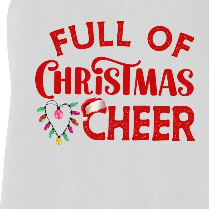 Full Of Christmas Beer Or Cheer Couples Christmas Matching Team Group Couple Women's Racerback Tank