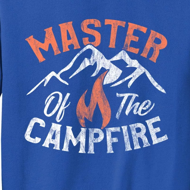 Funny Outdoor Camping Funny Gift Master Of Campfire Cute Gift Tall Sweatshirt