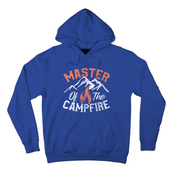 Funny Outdoor Camping Funny Gift Master Of Campfire Cute Gift Tall Hoodie