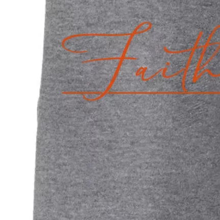 Faith Orange Christian Doggie 3-End Fleece Hoodie