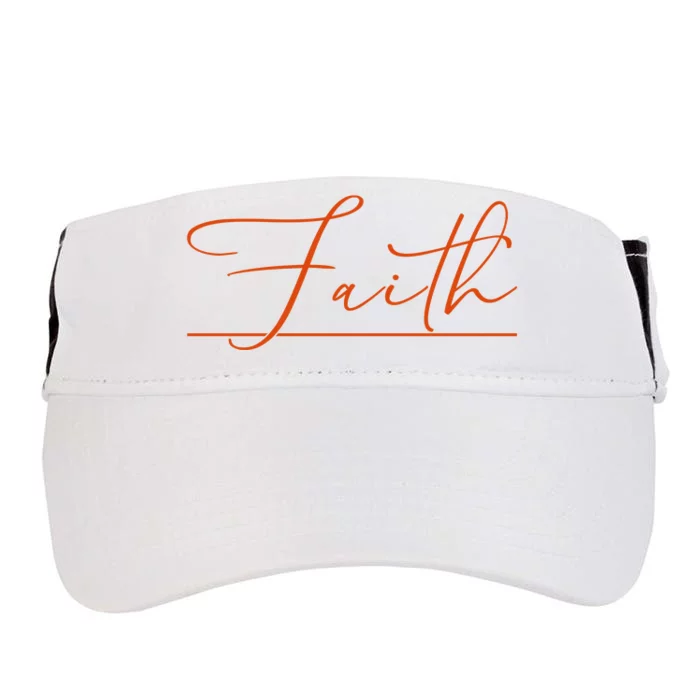 Faith Orange Christian Adult Drive Performance Visor