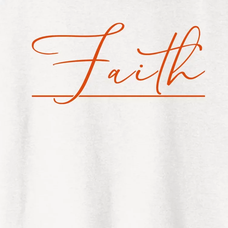 Faith Orange Christian Women's Crop Top Tee