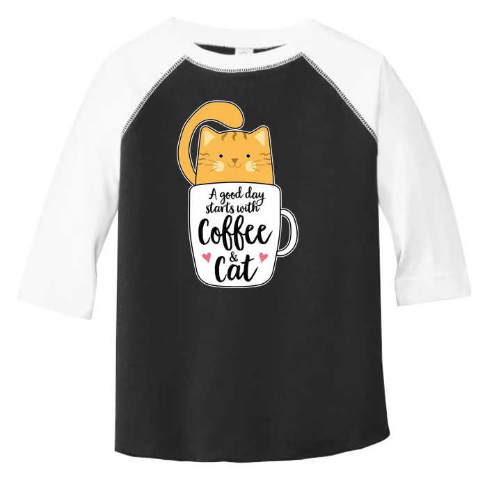 Funny Orange Cat Coffee Mug Cat Lover Toddler Fine Jersey T-Shirt