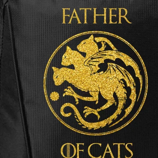 Father Of Cats Cat Dad Cat Daddy City Backpack