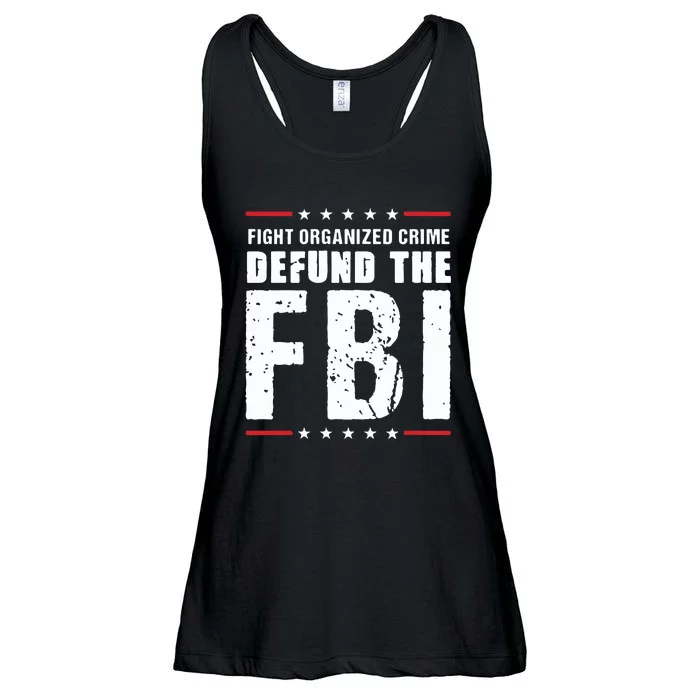 Fight Organized Crime Defund The FBI Ladies Essential Flowy Tank