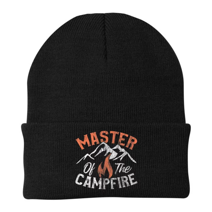 Funny Outdoor Camping Gifts Men Women Master Of Campfire Knit Cap Winter Beanie