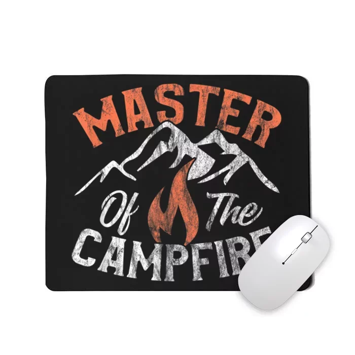 Funny Outdoor Camping Gifts Men Women Master Of Campfire Mousepad