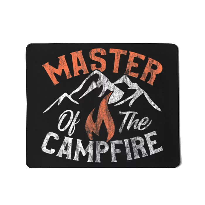 Funny Outdoor Camping Gifts Men Women Master Of Campfire Mousepad