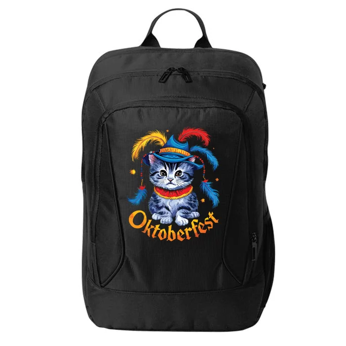 Funny Oktoberfest Cat Kitten Germany City Backpack