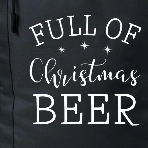 Full Of Christmas Beer And Christmas Cheer Couple Matching Daily Commute Backpack