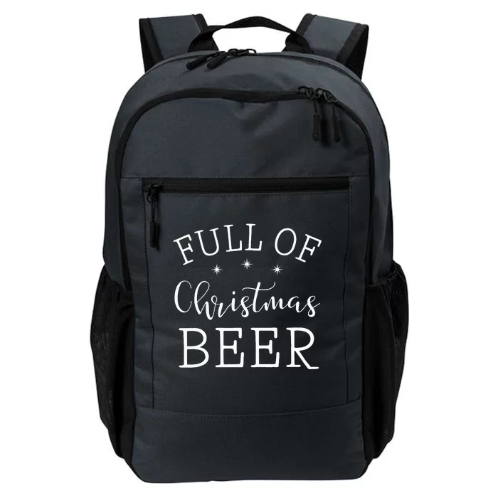 Full Of Christmas Beer And Christmas Cheer Couple Matching Daily Commute Backpack