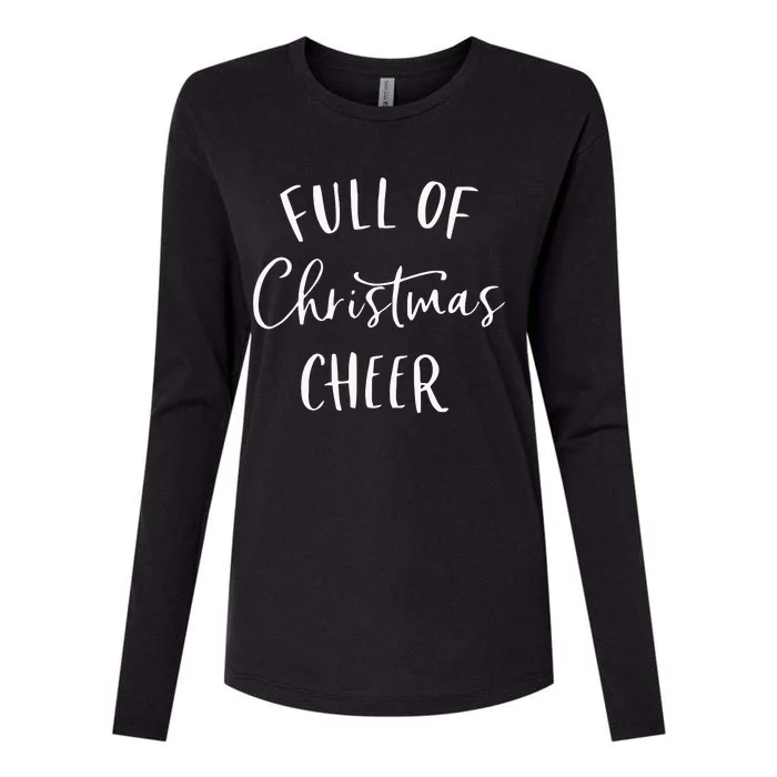 Full Of Christmas Beer Womens Cotton Relaxed Long Sleeve T-Shirt