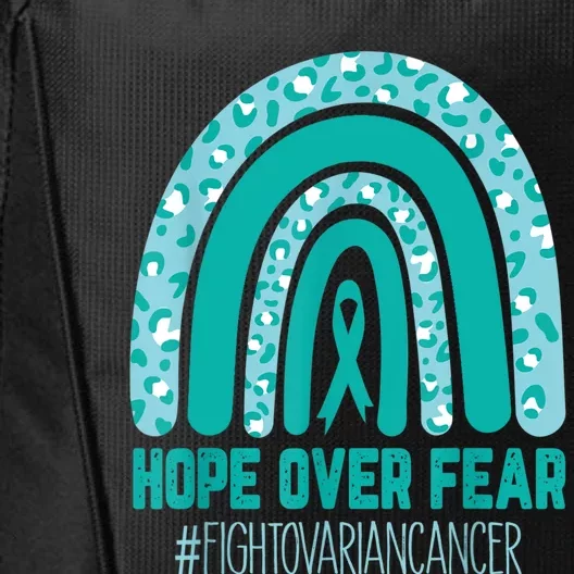 Fight Ovarian Cancer Awareness Teal Ribbon Products City Backpack