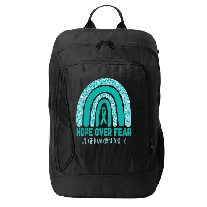 Fight Ovarian Cancer Awareness Teal Ribbon Products City Backpack