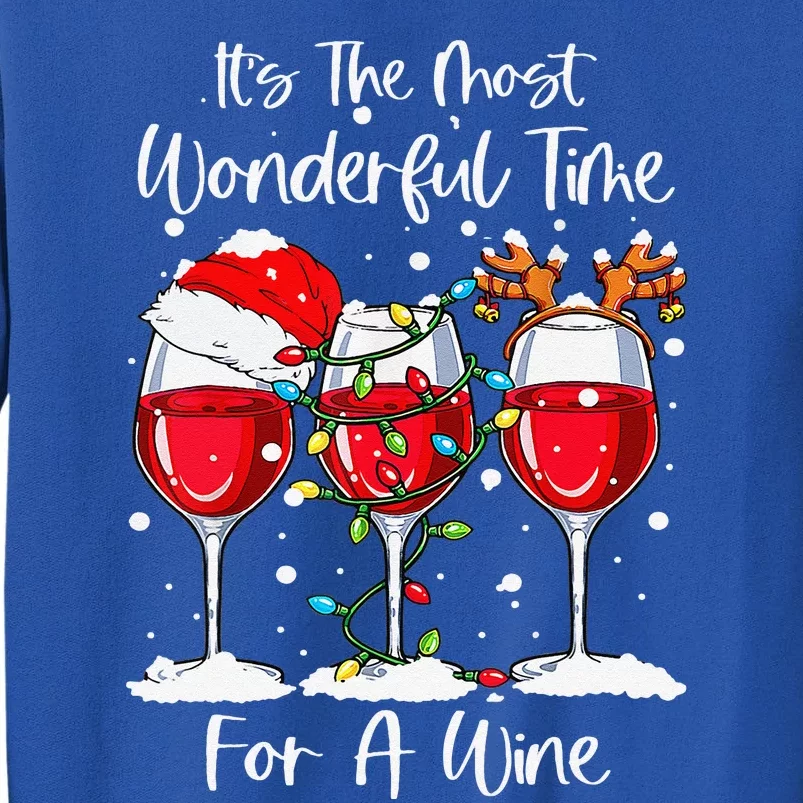 Full Of Christmas Spirit Red Wine Drinking Christmas Party Tall Sweatshirt