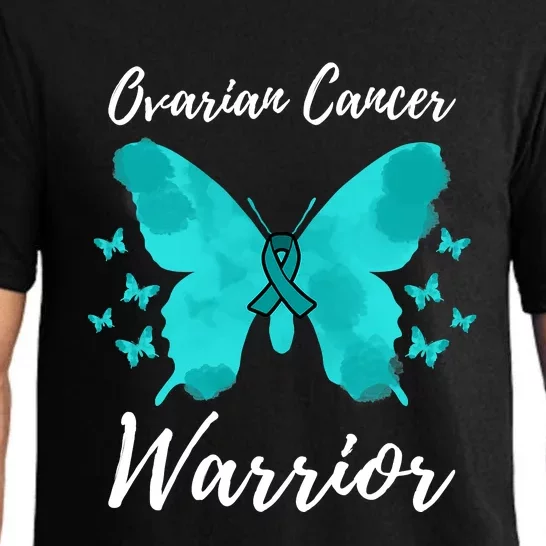 Funny Ovarian Cancer Warrior Ovarian Cancer Awareness Pajama Set