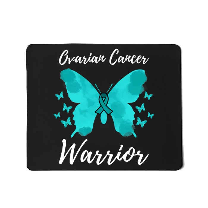 Funny Ovarian Cancer Warrior Ovarian Cancer Awareness Mousepad