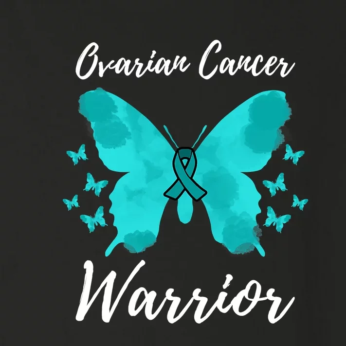 Funny Ovarian Cancer Warrior Ovarian Cancer Awareness Toddler Long Sleeve Shirt