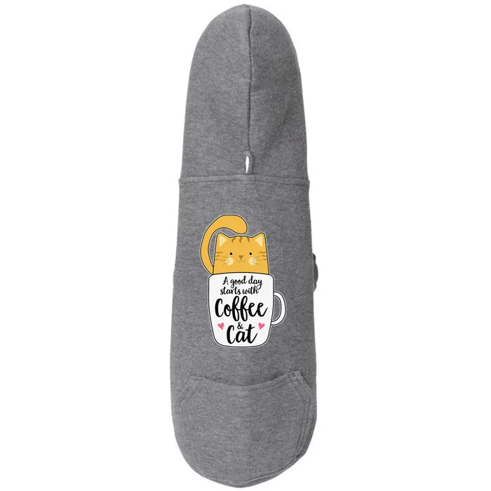 Funny Orange Cat Coffee Mug Cat Lover Doggie 3-End Fleece Hoodie