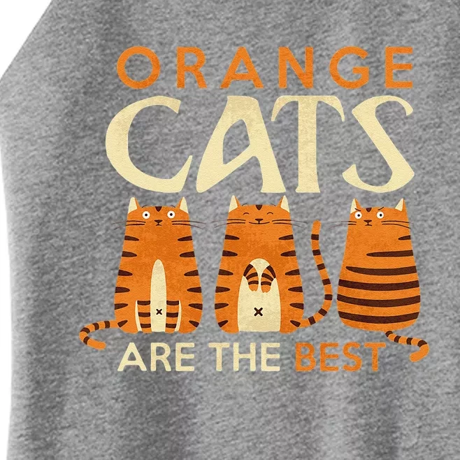 Funny Orange Cats Are The Best Cat Mom Women’s Perfect Tri Rocker Tank