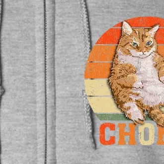 Funny Overweight Chubby Chonk Cat Meme Memes Full Zip Hoodie