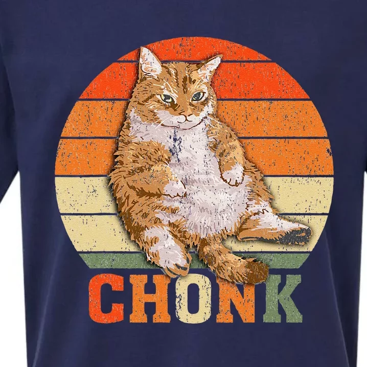 Funny Overweight Chubby Chonk Cat Meme Memes Sueded Cloud Jersey T-Shirt