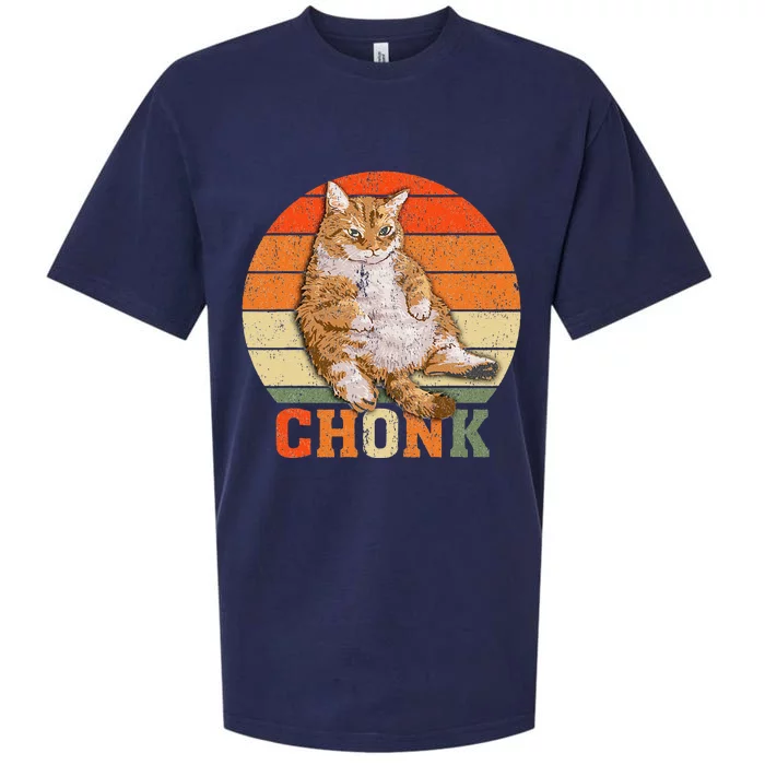 Funny Overweight Chubby Chonk Cat Meme Memes Sueded Cloud Jersey T-Shirt