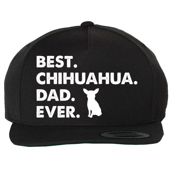 Father Of Chihuahuas Best Chihuahua Dad Ever Gift Wool Snapback Cap