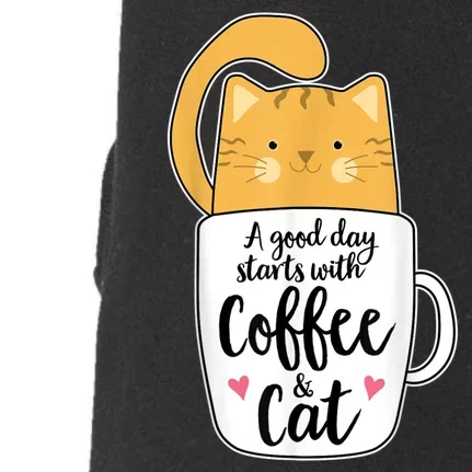 Funny Orange Cat Coffee Mug Cat Lover Doggie 3-End Fleece Hoodie