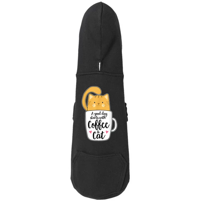 Funny Orange Cat Coffee Mug Cat Lover Doggie 3-End Fleece Hoodie