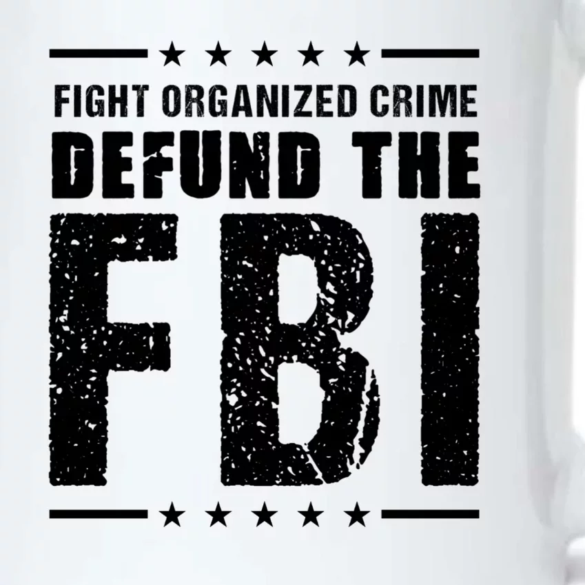 Fight Organized Crime Defund The FBI Black Color Changing Mug