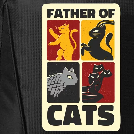 Father Of Cats Funny City Backpack