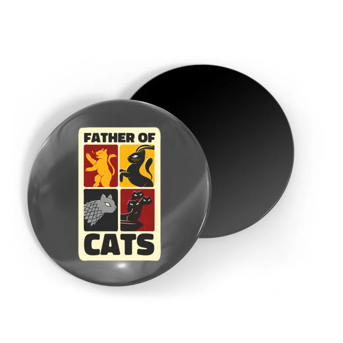 Father Of Cats Funny Magnet