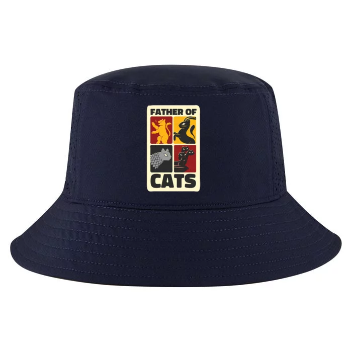 Father Of Cats Funny Cool Comfort Performance Bucket Hat