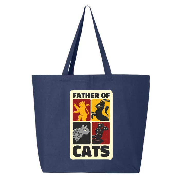 Father Of Cats Funny 25L Jumbo Tote